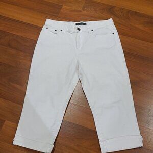 Vintage Ralph Lauren white jean crops size 6